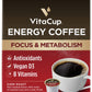 VitaCup Dark Roast Coffee Pods, 100% Arabica, 16 Ct, Recyclable Single Serve, Compatible with Keurig K-Cup Brewers, White
