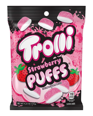 Trolli, Strawberry Puffs, Gummi Candy, 4.25 Ounce