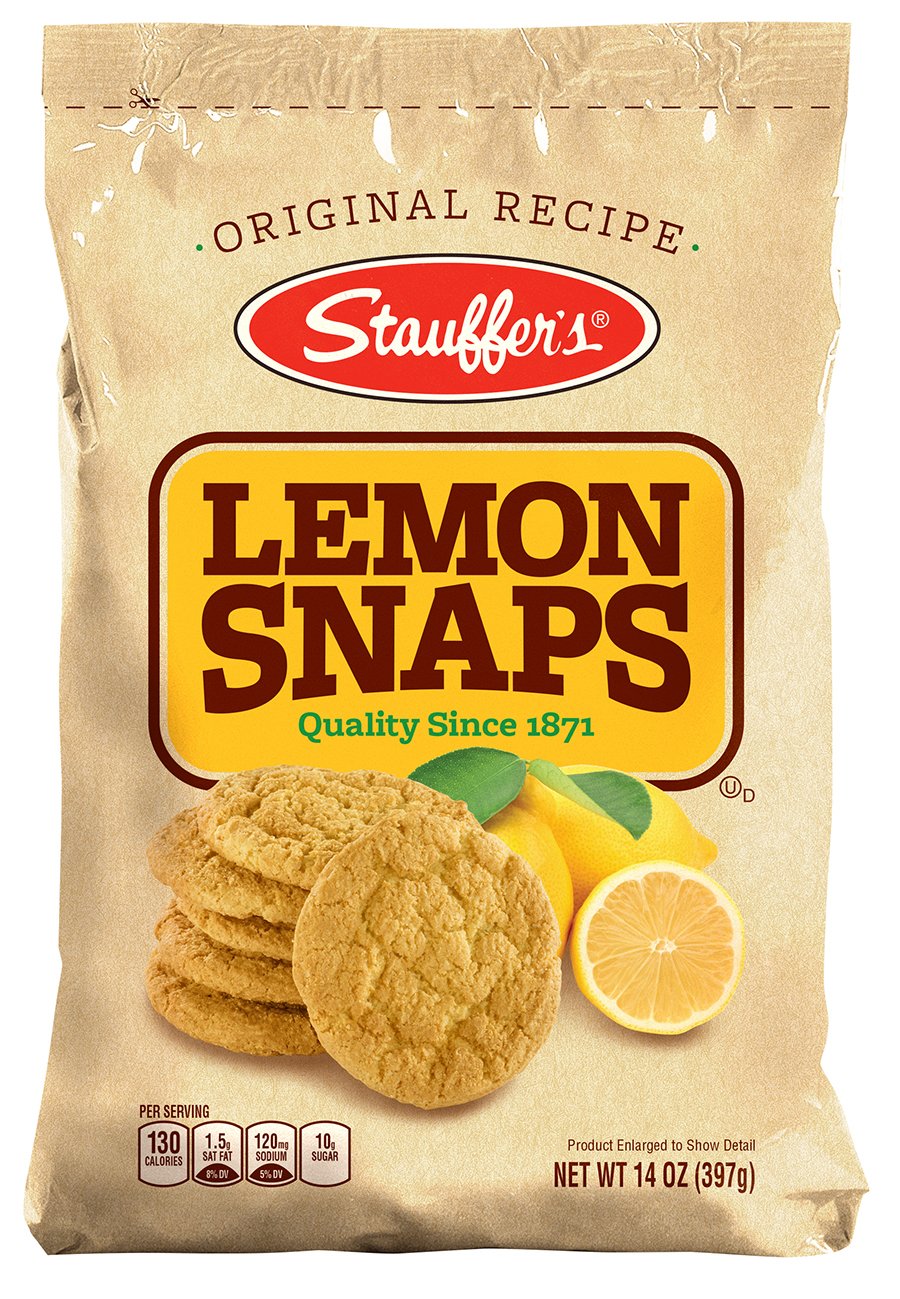 Stauffer's Original Lemon Snaps Cookies, 14 Ounce (Pack of 12)