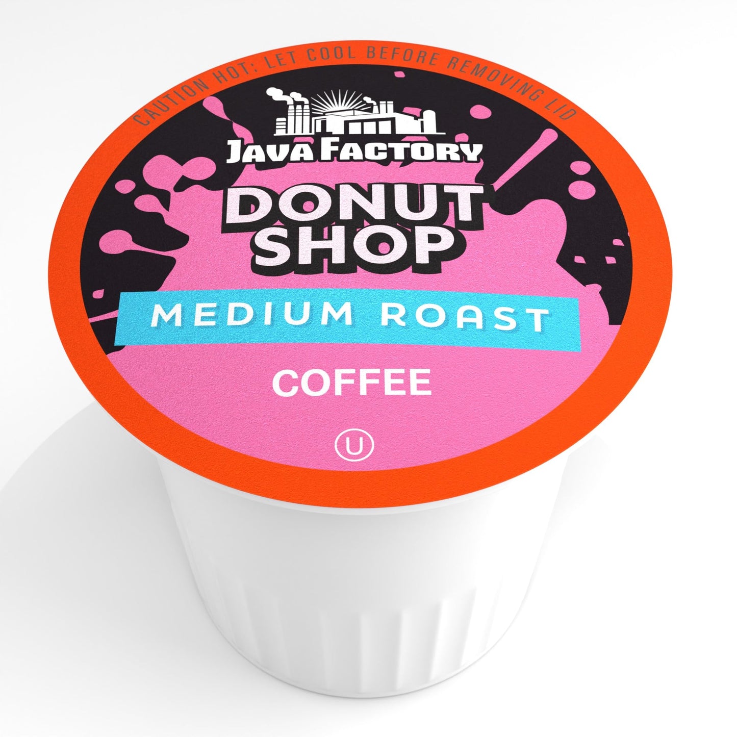 Java Factory Donut Shop Blend Medium Roast Coffee Pods, 80 Count, for Keurig K Cup malt-inspired, Model JFR DS80
