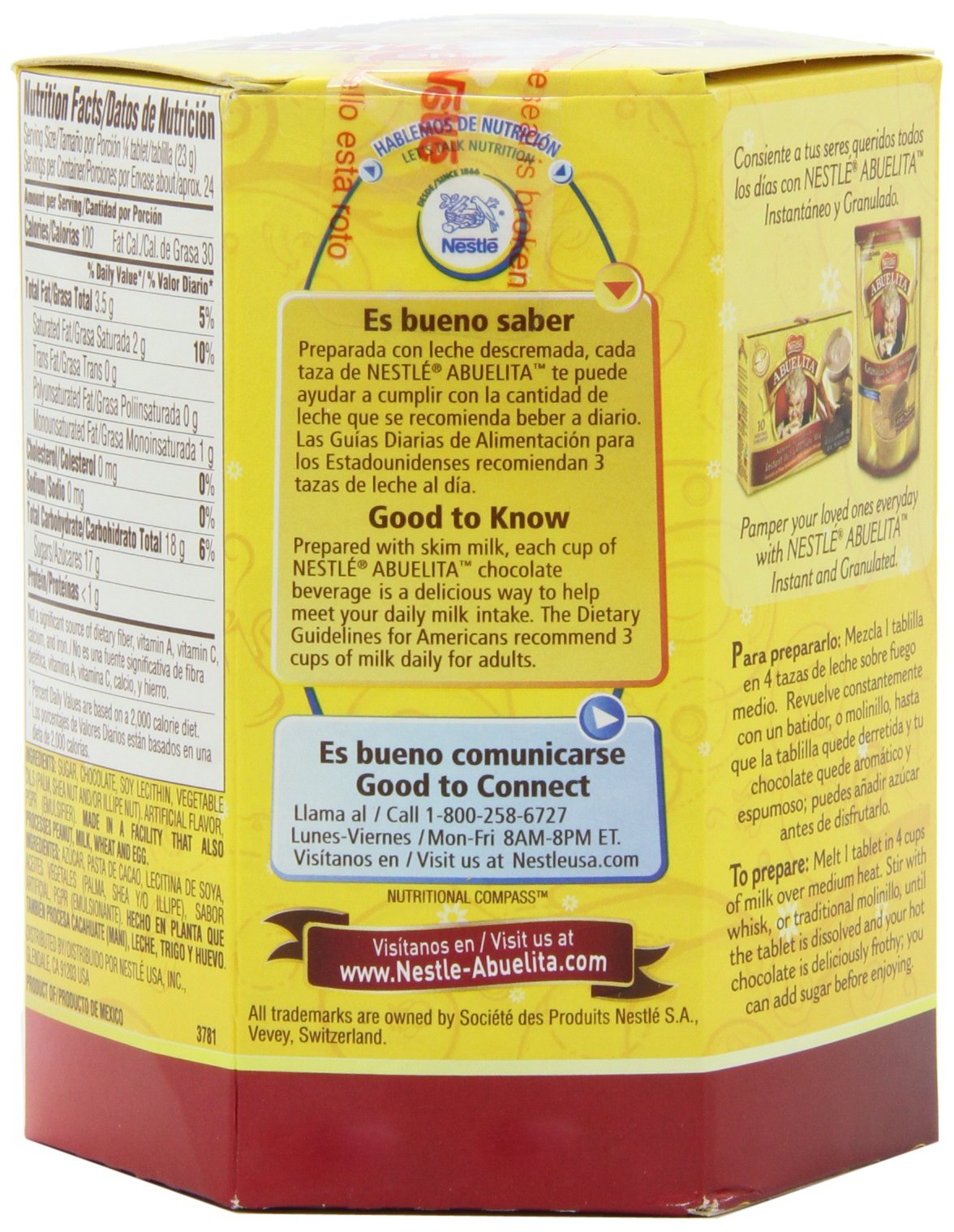 Nestle Mexican Chocolate Abuelita Drink Mix, 6 Tabs In 19-Ounce Package (Pack Of 6)