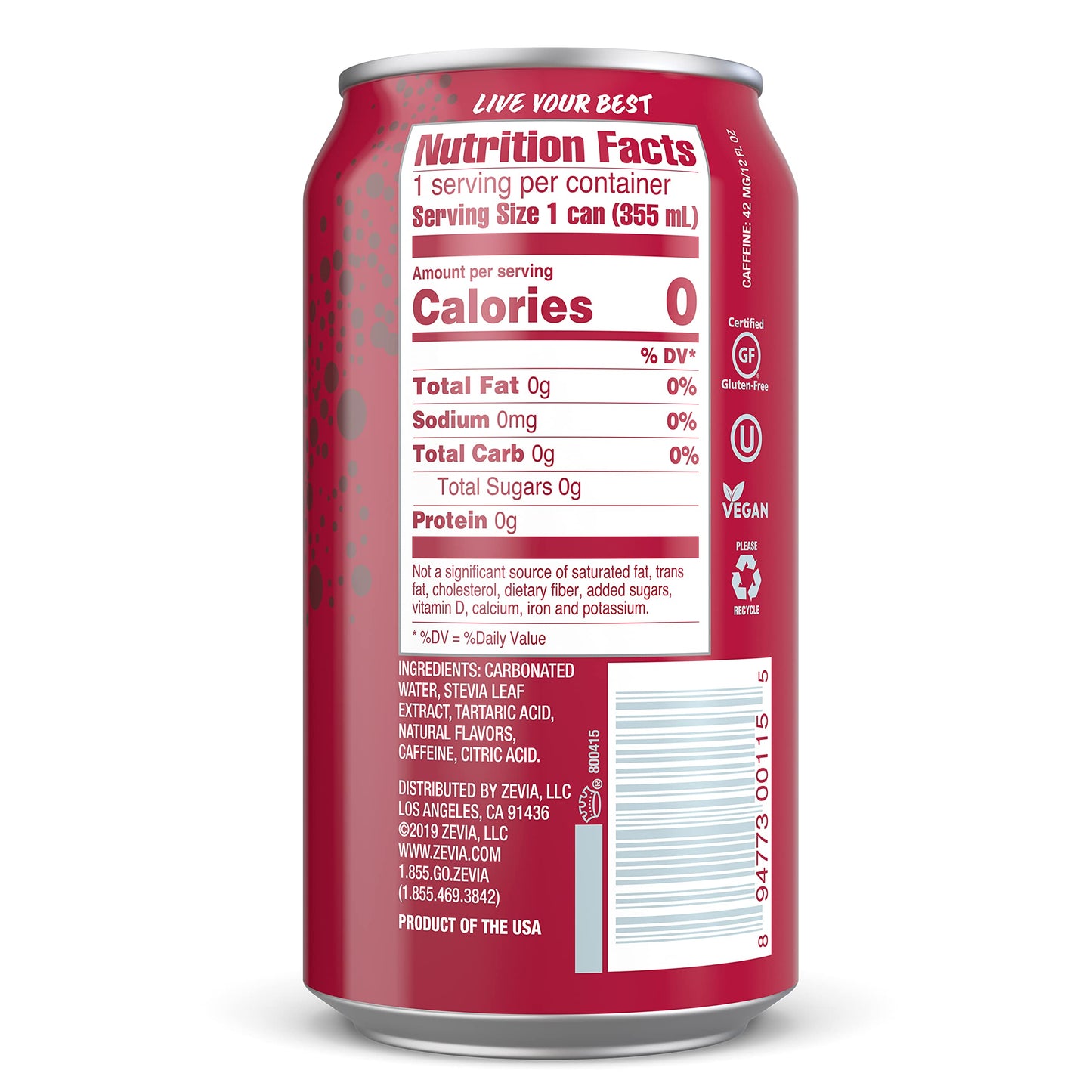 Zevia All Natural Diet Soda - Dr. Zevia - 12 Ounces - 6 Cans