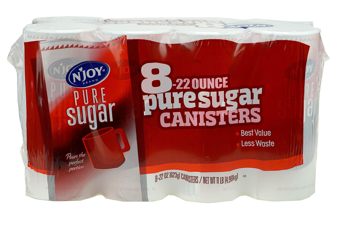 Sugar Canisters N' Joy (8 Pack 22 Oz), 176 Ounce