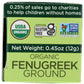Spicely Organic Fenugreek Powder (0.45 Oz Ecobox)