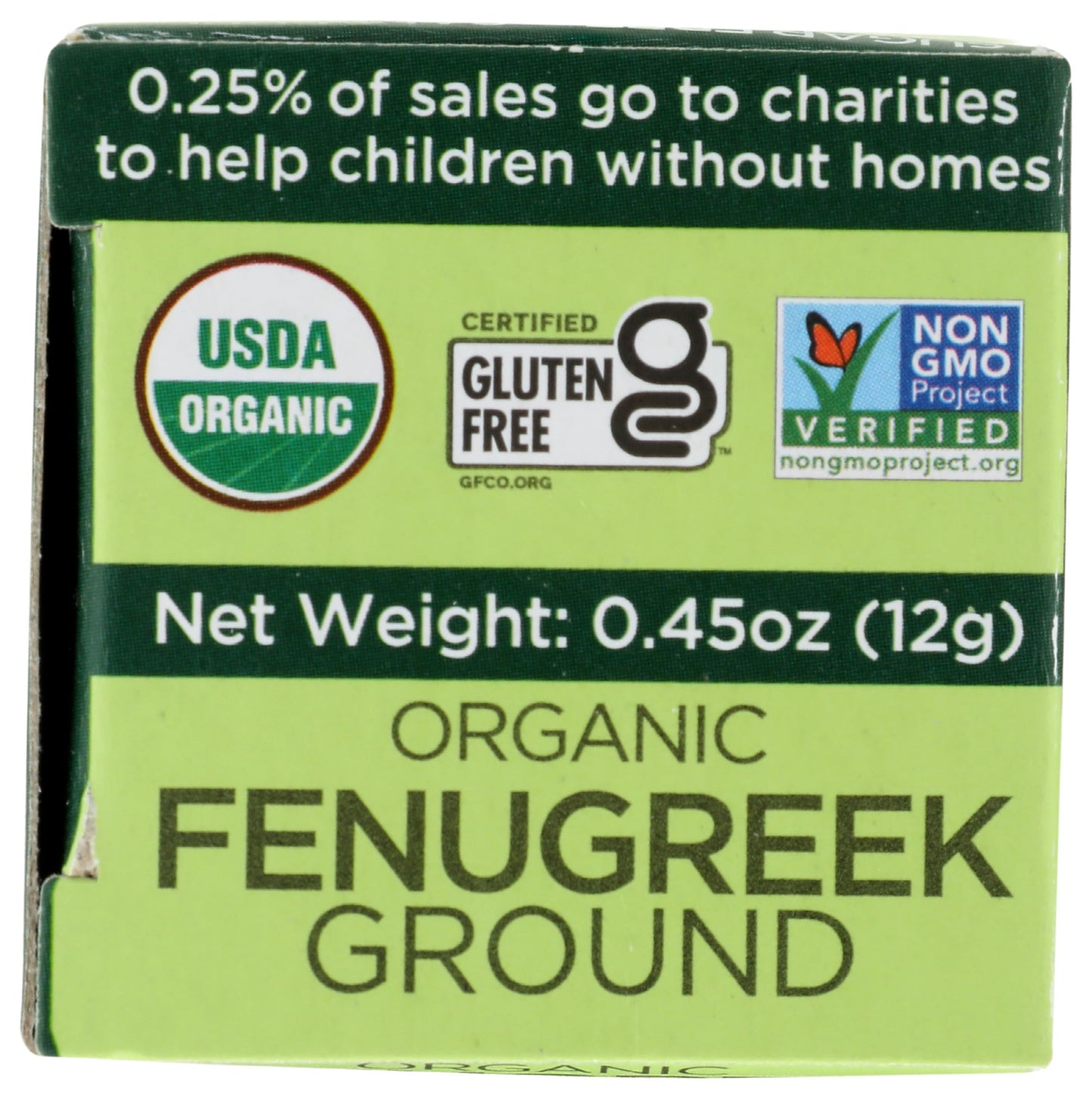 Spicely Organic Fenugreek Powder (0.45 Oz Ecobox)