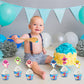 Bby Shark Cupcake Wrapper For Birthday Party – Underwater Ocean Theme Cupcake Decoration– Cute Shark Family Cupcake Holders For Baby Shower, First Birthday, Or Pool Party – Party Supplies