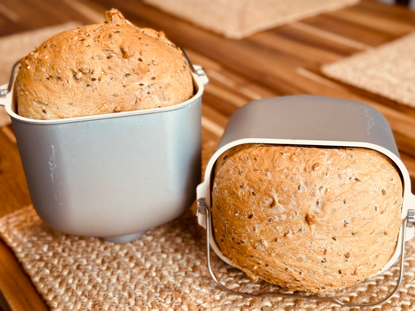 Molibake 8 Grain Bread Mix - All-Natural Multigrain Baking Mix - Pack of 4 - 15 oz - Ideal for Bread Machine & Oven