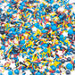 Sentovac Cake Sprinkles For Decorating | Edible Sprinkles For Cake Cupcake Topper Decorations | 1 Bottle 3.53Oz/ 100G Blue White