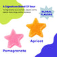 Better Sour Sour Gummy Candy Stars, Vegan & Gluten-Free, Pack of 10, Made with Real Fruit Juice