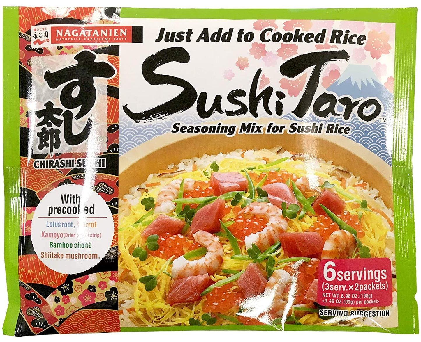 Nagatanien Sushi Taro Chirashi Sushi Mix 6.98Oz / 198G