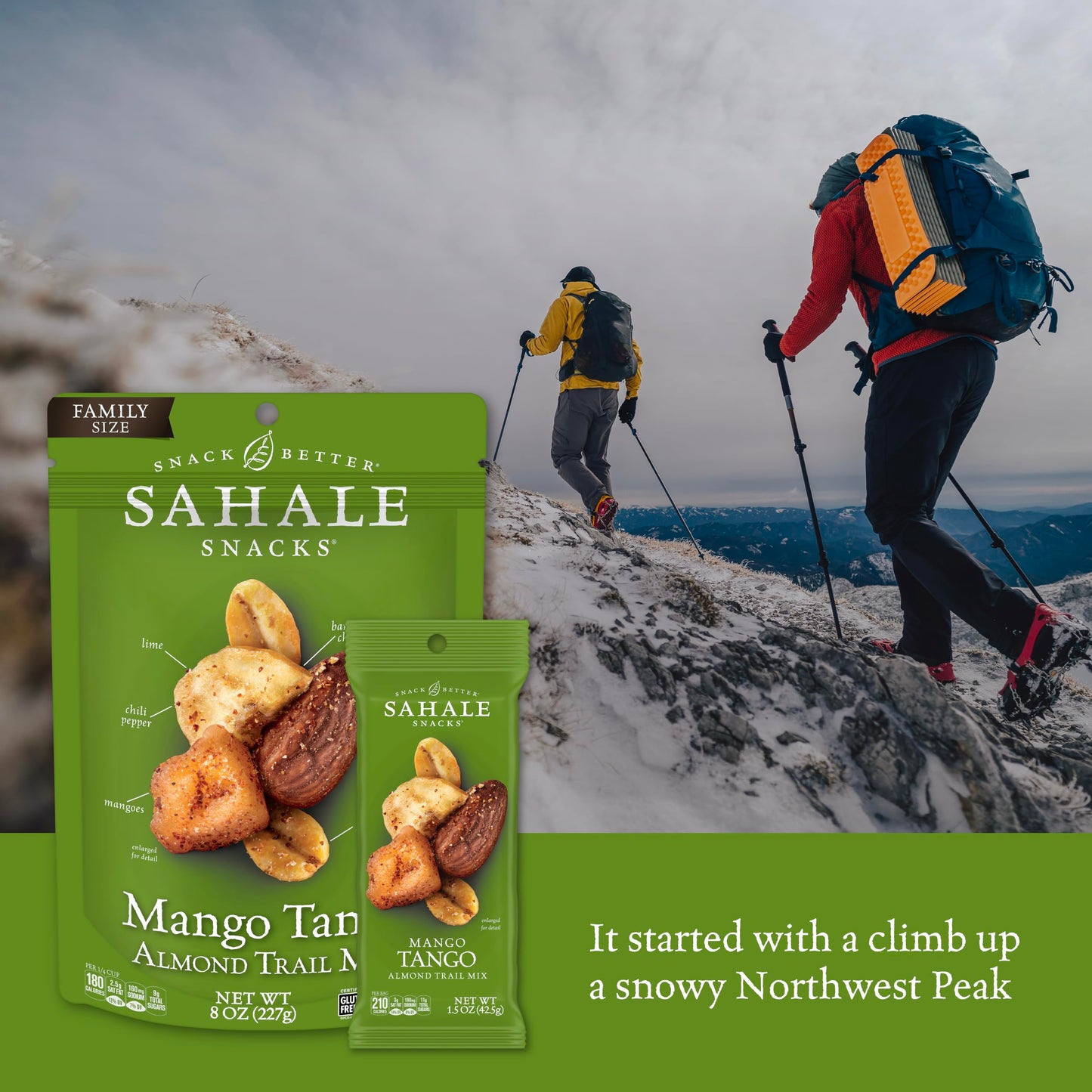 Sahale Snacks Mango Tango Almond Trail Mix, Non-GMO, Gluten-Free, 1.5 oz (Pack of 18)