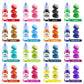 Food Coloring Cake Decorating Set - 16 Vibrant Color Food Grade Food Dye Liquid Edible Tasteless Concentrated Neon Icing Colors
