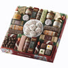 The Swiss Colony 27 Piece Food Gift Set - Summer Sausage, Cheeses, Chocolates, Holiday Red Box