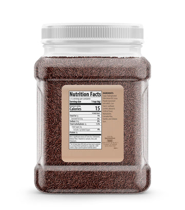 Unpretentious Chocolate Sprinkles, 4 Cups, Made With Real Cocoa, Decorative Dessert Topping