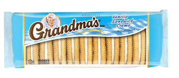 Grandma's Sandwich Creme Cookies, Vanilla, 3.03 Ounce (Pack of 6)