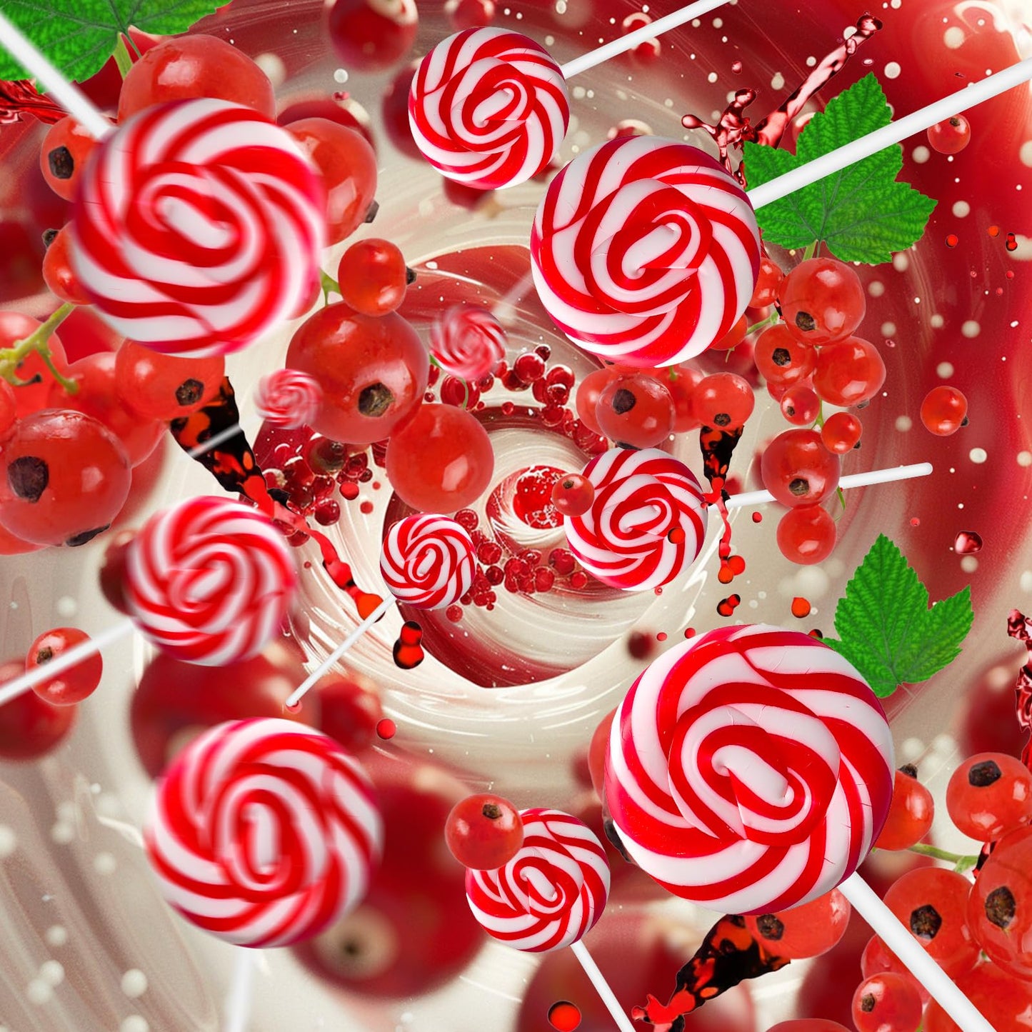 32 Pack Cranberry Red Twisty & Swirl Lollipops, Valentine'S Day Swirl Lollipops Candy Individually Wrapped Bulk, Red Candy Lolli
