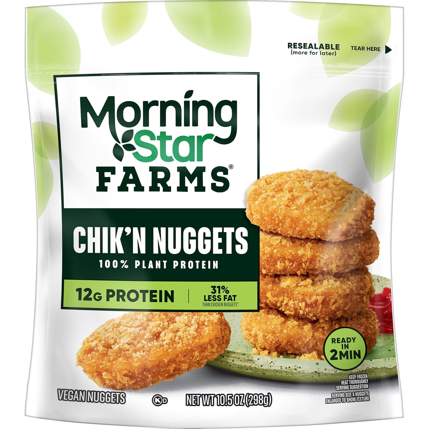 MorningStar Farms Plant Based Chikn Nuggets, Vegan Meat, 10.5oz