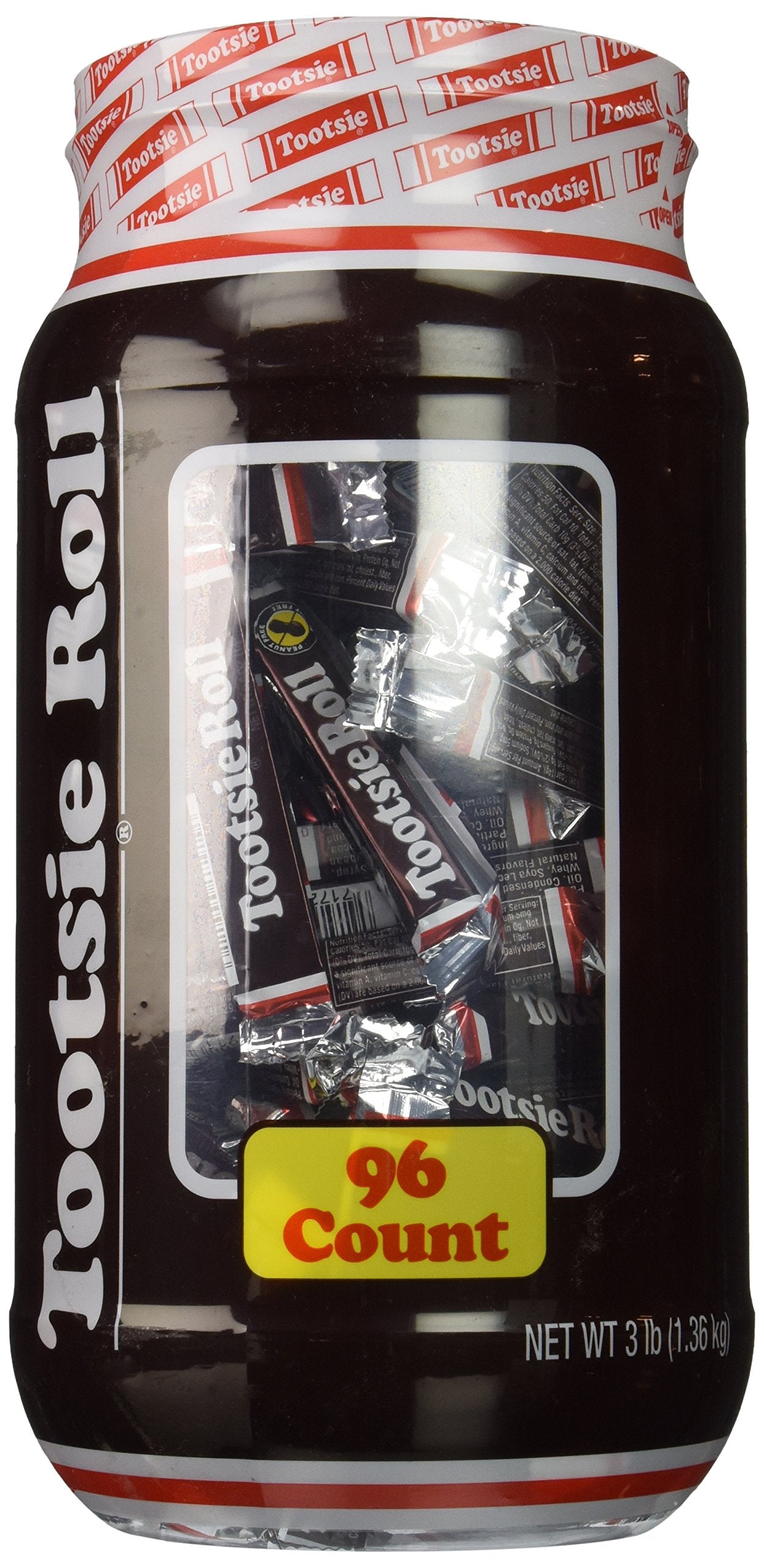 Tootsie Roll - Chocolate, Large, 96 Count, 3.95 Pounds