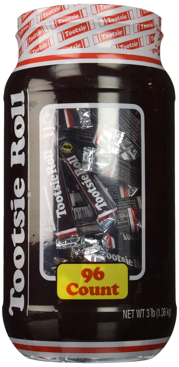 Tootsie Roll - Chocolate, Large, 96 Count, 3.95 Pounds