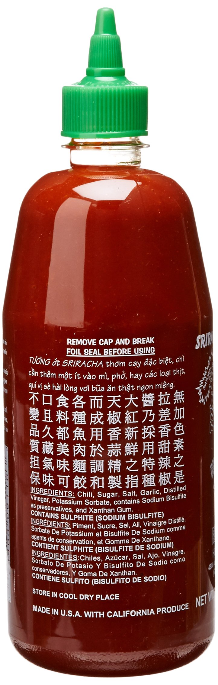 Huy Fong, Sriracha Hot Chili Sauce, 28-Ounce Bottles (Pack of 3)