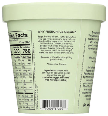VAN LEEUWEN Pistachio Ice Cream, 14 FZ
