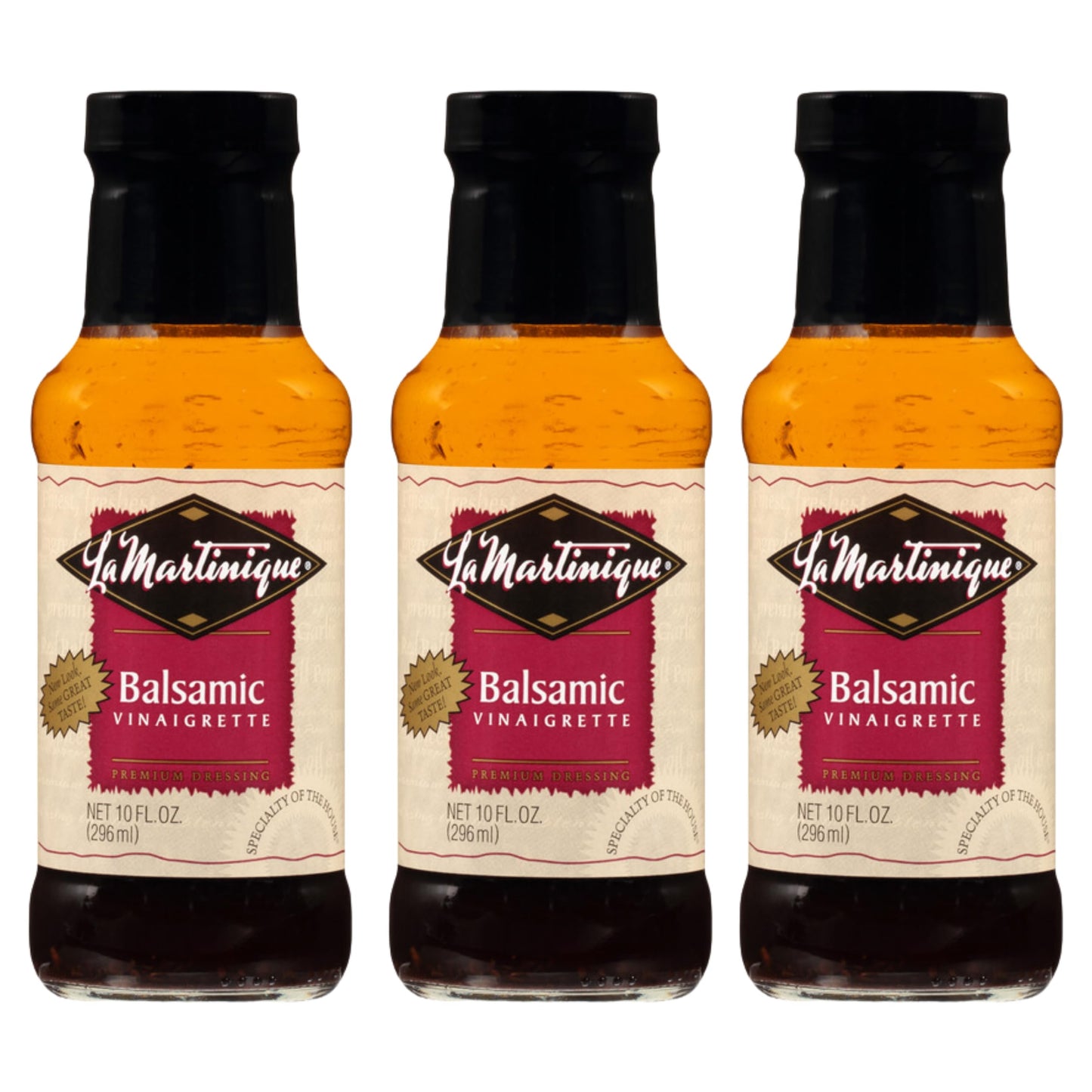La Martinique Balsamic Vinaigrette Dressing 10 Ounce Bottle (Pack of 3)