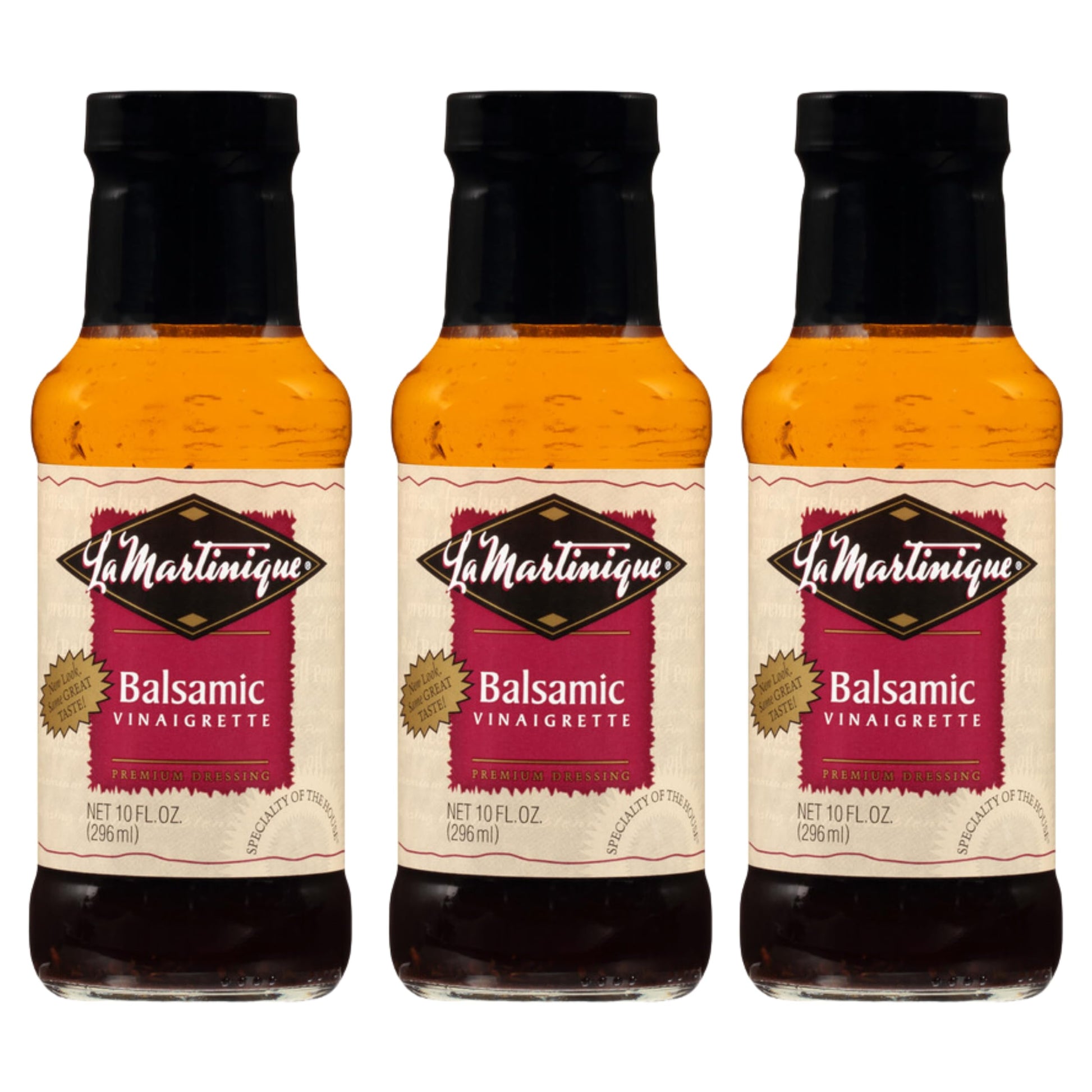 La Martinique Balsamic Vinaigrette Dressing 10 Ounce Bottle (Pack of 3)