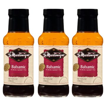 La Martinique Balsamic Vinaigrette Dressing 10 Ounce Bottle (Pack of 3)