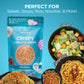 Homtiem Crispy Garlic & Onion : Original Mild 3.5 Oz., Mild Spice, Versatile Seasoning, All-Natural, Non-Gmo, Vegan & Gluten-Fre