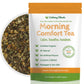 Calming Blends Morning Comfort Tea | Ginger Root, Chamomile, Peppermint And Green Earl Grey, Organic Tea | 36 Cups