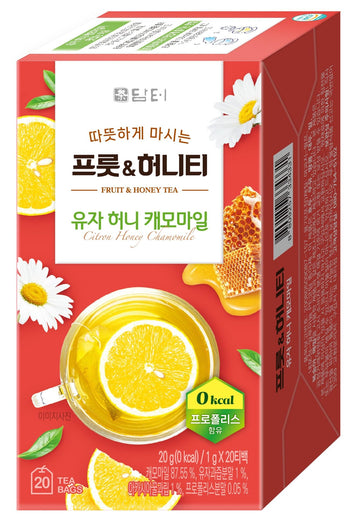 Damtuh Citron Honey Chamomile Tea Bag Zero Calorie Zero Sugar 20G X 20 Count (Pack Of 1)