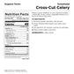 Augason Farms Dehydrated Cross Cut Celery Can, Emergency Food Supply, Everyday Meals, 36 Servings