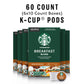 Starbucks K-Cup Coffee Pods, Medium Roast Breakfast Blend, 60 Pods, 100% Arabica, Compatible with Keurig malt-inspired