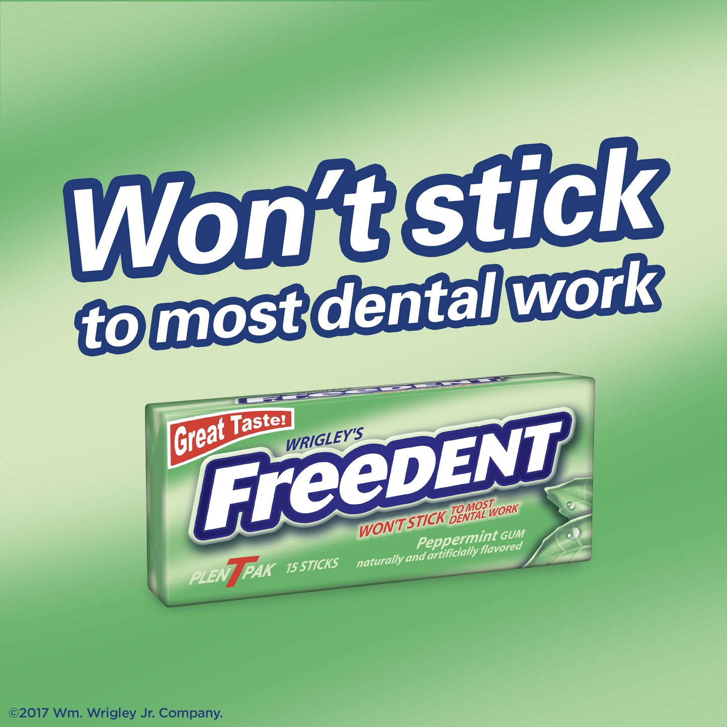 Freedent Peppermint Gum, 15-Stick Plen-T-Paks (Pack Of 24)
