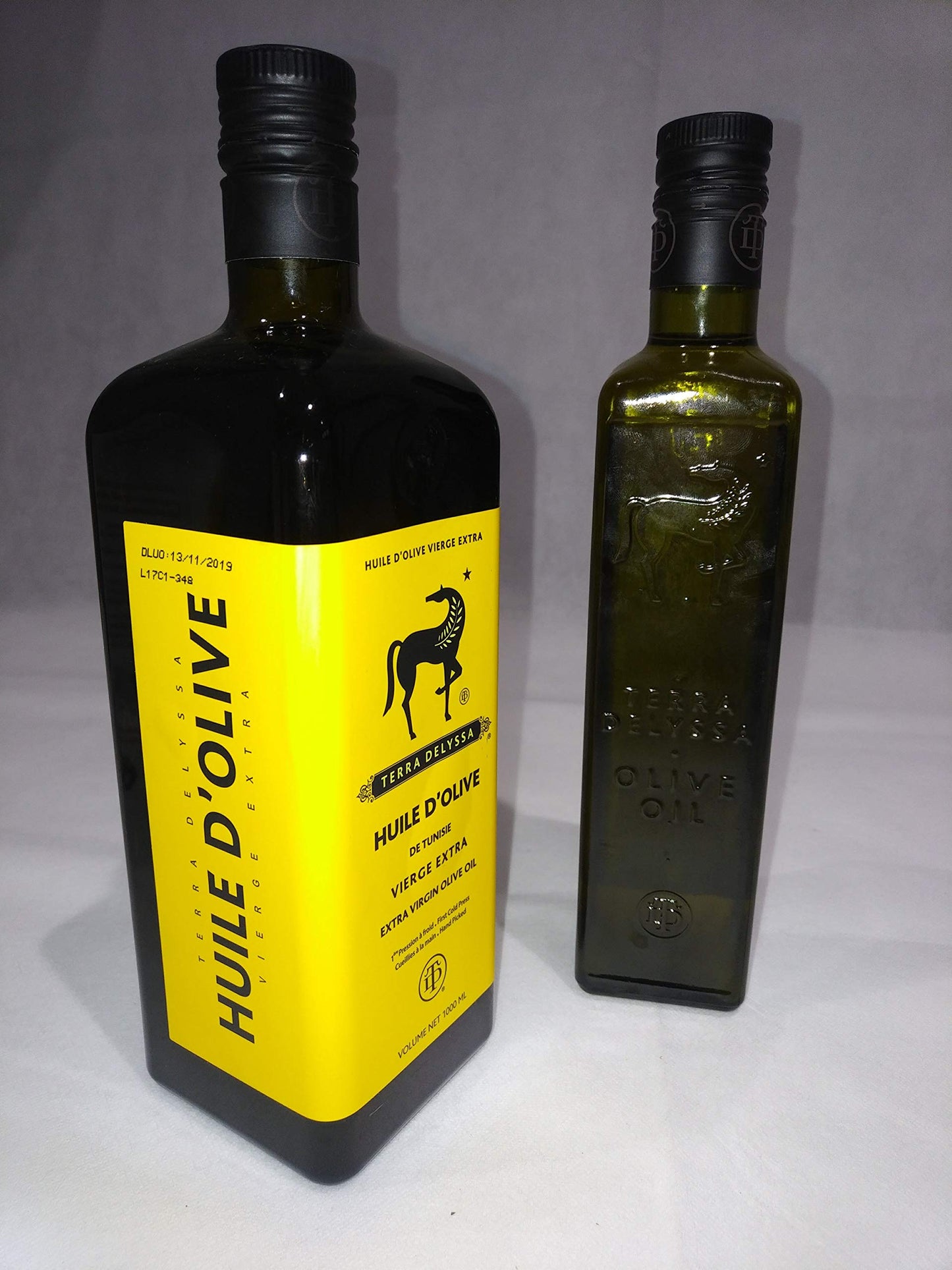 Terra Delyssa First Cold Pressed Extra Virgin Olive Oil, Single Sourced, 1 L (34 fl. oz) Dark Glass Bottle - 1 Pack, Non-GMO, Na