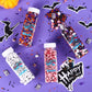 Milovin Edible Halloween Jimmies Sprinkles, 120g, White, Purple, Orange, Black for Cake, Cupcake, Baking, Ice Cream, Cookies
