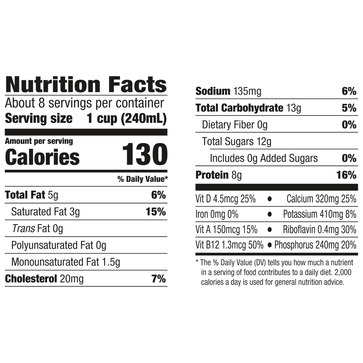 Horizon Organic High Vitamin D 2 Percent Milk, Creamy High Vitamin D Reduced Fat Milk, 64 fl oz Half Gallon Carton