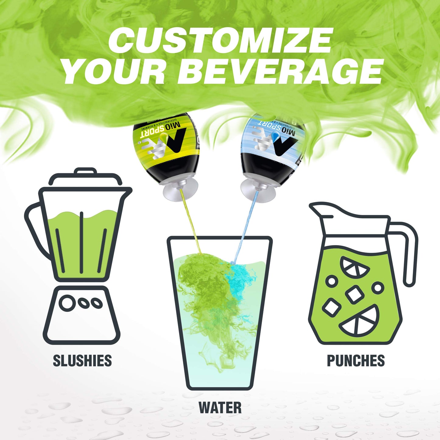 Mio Sport Electrolytes Lemon Lime Naturally Flavored Liquid Water Enhancer 12 Count 1.62 Fl Oz