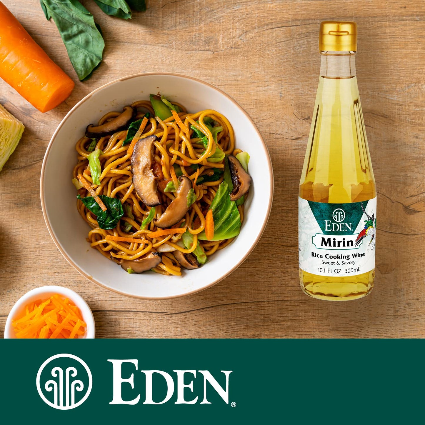 Eden Mirin Premium Traditional Japanese Sweet Rice Cooking Wine 10.1 fl oz
