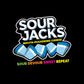 Sour Jacks, Sour Gummy Wedges, Blue Raspberry Flavored Candy, 5Oz Bag (12 Pack)
