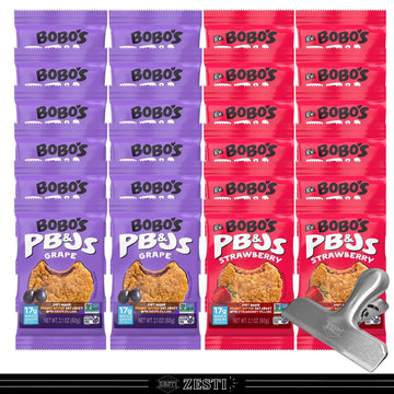 Peanut Butter Oat Crust, Grape & Strawberry Jelly, Wholesome Snack, Gluten-Free Pb&Js Soft Baked Snacks, 2.1 Oz (Pack Of 24) Wit