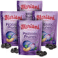 Mariani Probiotic Pitted Prunes - Gluten Free, Vegan - 7oz (Pack of 4) - Resealable Bag - Healthy Snack for Kids & Adults