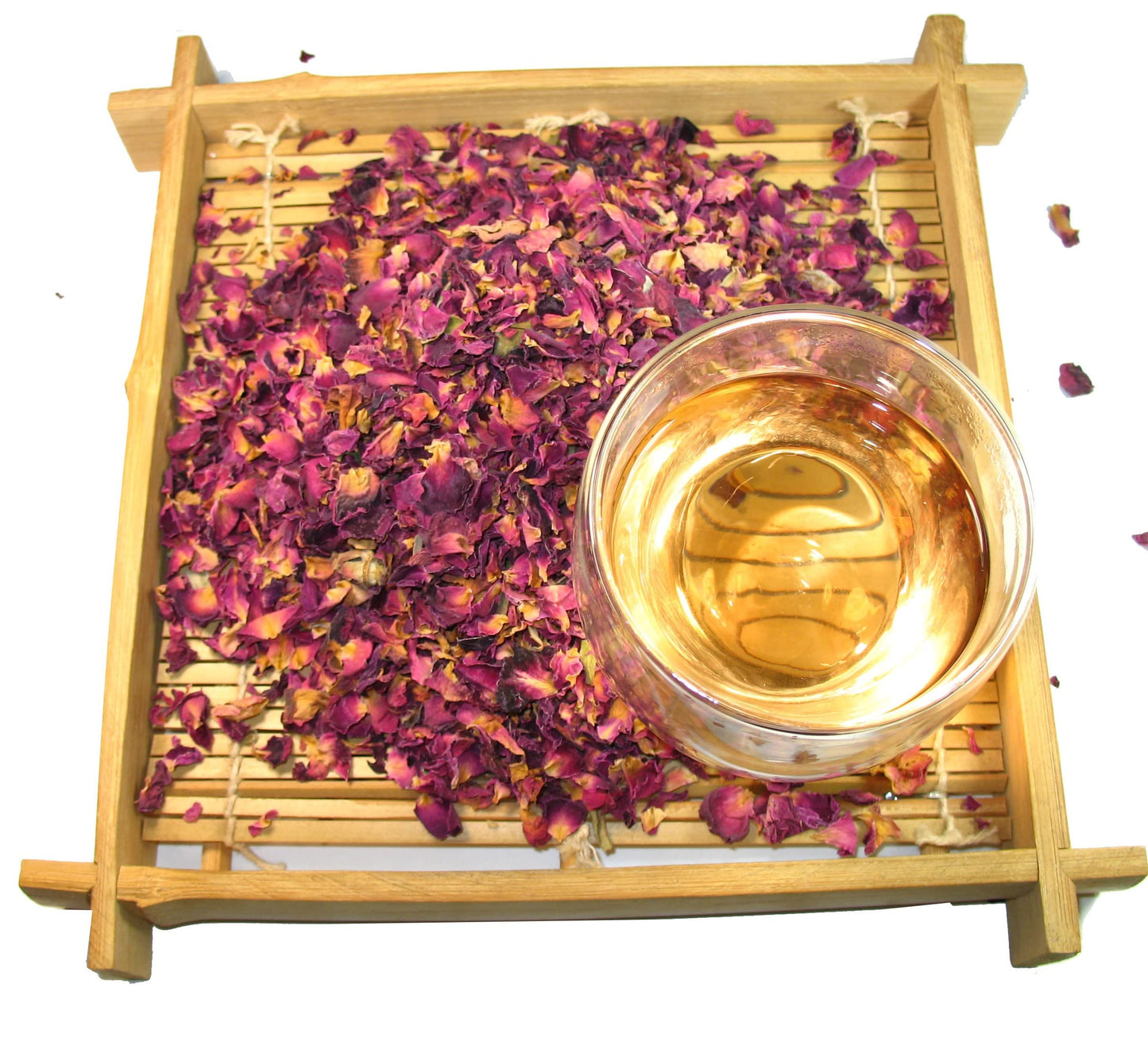 Greenhilltea Premium Dried Rose Petals - Edible Flowers for Drinks & Baking - 4 OZ - Caffeine Free Herbal Tea Infusions