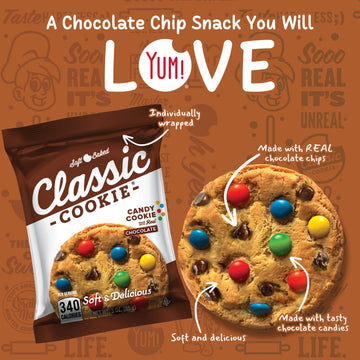 Classic Cookie, Soft Baked Cookie, Candy Cookie 3Oz, 8 Count Pack