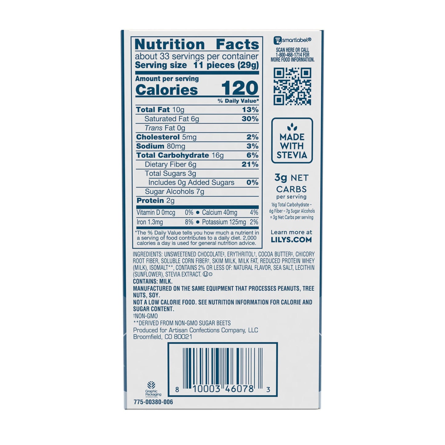 LILYS Salted Caramel Milk Chocolate Style No Sugar Added, Sweets Bars, 2.8 oz (12 Count)