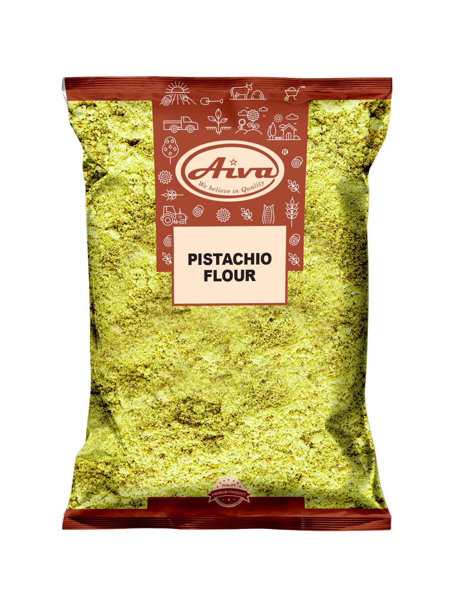 Aiva Pistachio Flour 7 OZ(200 GM) (Ground Pistachio) - Finely Ground for Baking, Cooking, and Desserts