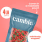 Strawberry Hard Candy Individually Wrapped by Cambie, 4 lbs of Halloween Candy Bulk with a Deliciously Sweet Hard Exterior with