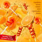 ZOFIA SWEET 32 Pack Orange Gold Twisty & Swirl Lollipops, Gluten Free, No Artificial Dyes, Individually Wrapped