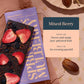 Spring & Mulberry Dark Chocolate Bars - Healthy Dark Chocolate, Date-Sweetened - Mixed Berry 3 Pack