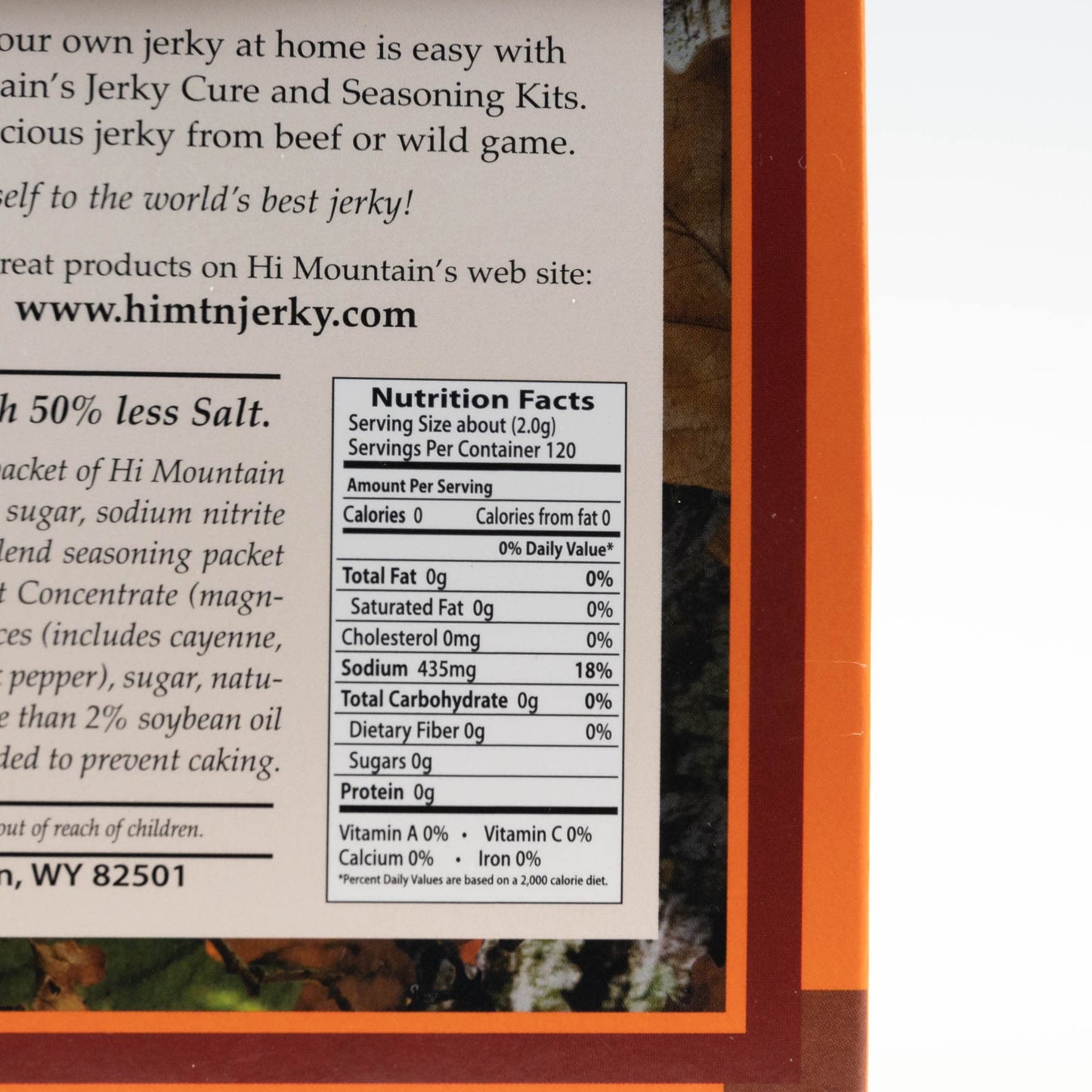 Hi Mountain Jerky Seasoning and Cure Kit - Low Sodium Hunters Blend, 7.2 oz - Ideal for Beef, Venison, Elk & Deer